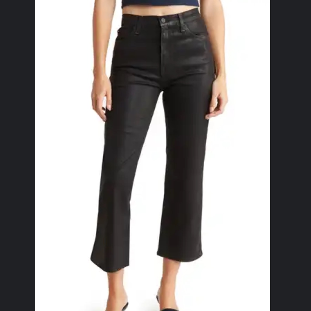 L’agence Wanda Raw Hem Black Jeans